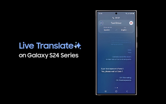 Live Translation AI feature of Samsung S24 Ultra